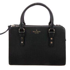 Kate Spade black leather medium satchel